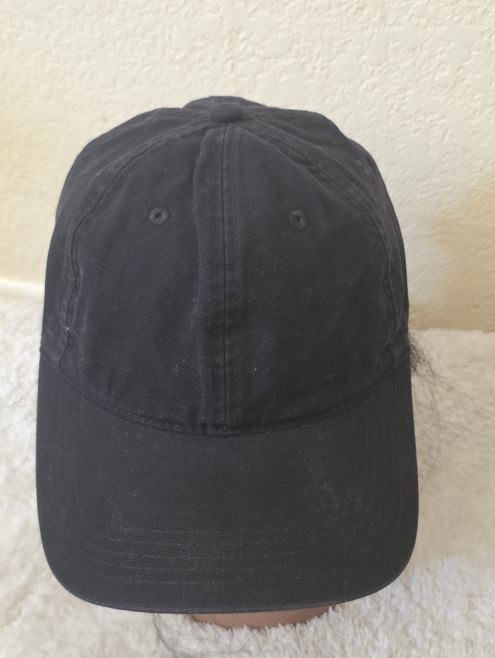 Carhatt Classic Black Cotton Baseball Cap  One Size Fit All